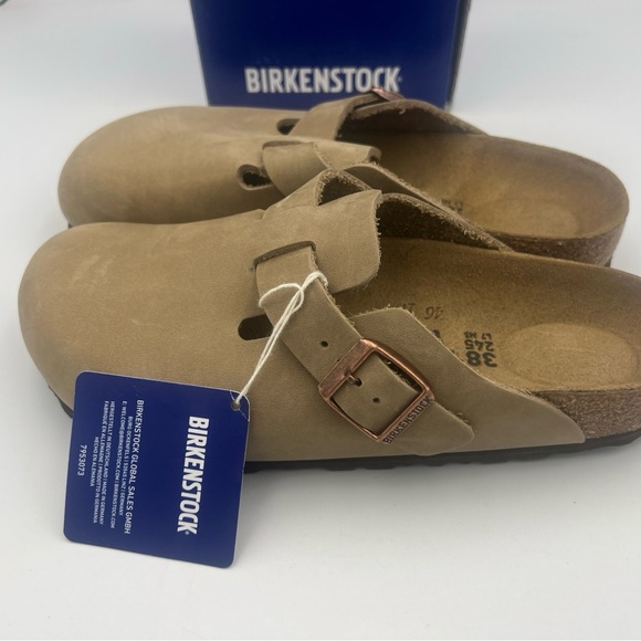 Birkenstock Boston BS Tabacco Brown Clog Shoe Size EU38 US 7-7.5 WMNS. NEW W/BOX - Picture 7 of 16